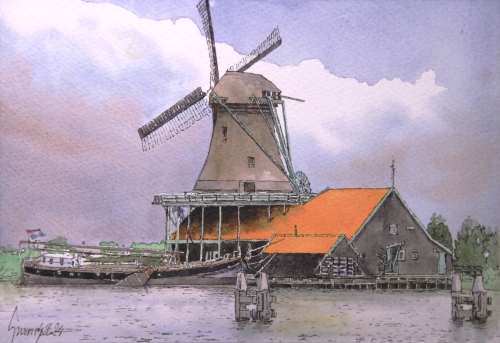 Verfmolen De Kat, Zaanse Schans